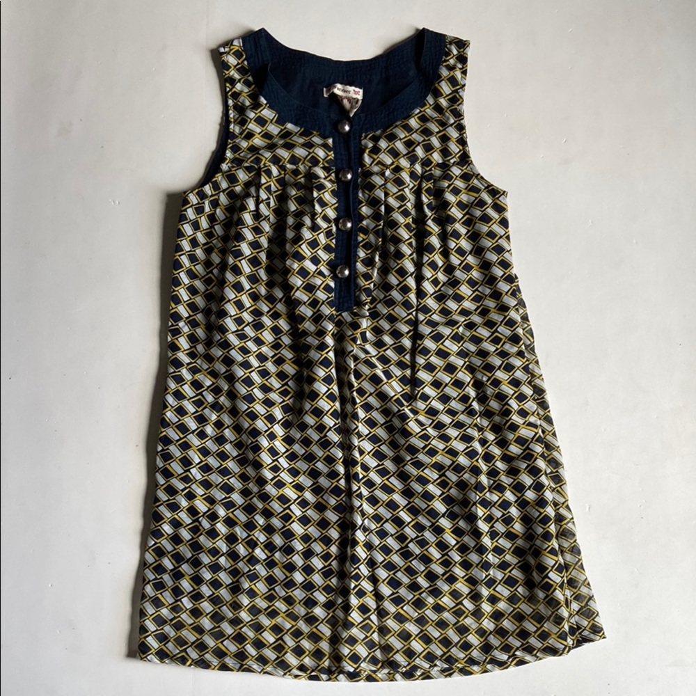 🎉 FINAL PRICE 🎉 Forever Navy Yellow Dress Size Small